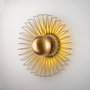 Opviq Kaya Lámpara de Pared de Metal Dorado